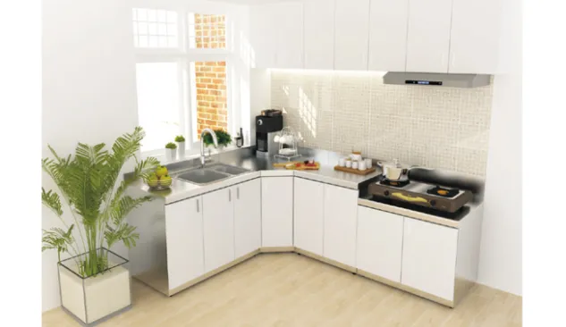 ROYAL KITCHEN CABINET KITCHEN KABINET 2 PINTU KD CP 2 3 white_kabinet_2