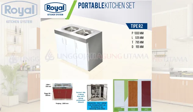 ROYAL KITCHEN SET R2 N | ROYAL KITCHEN SET | KITCHEN SET MINIMALIS